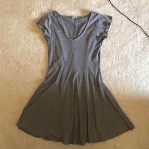 Gray skater dress